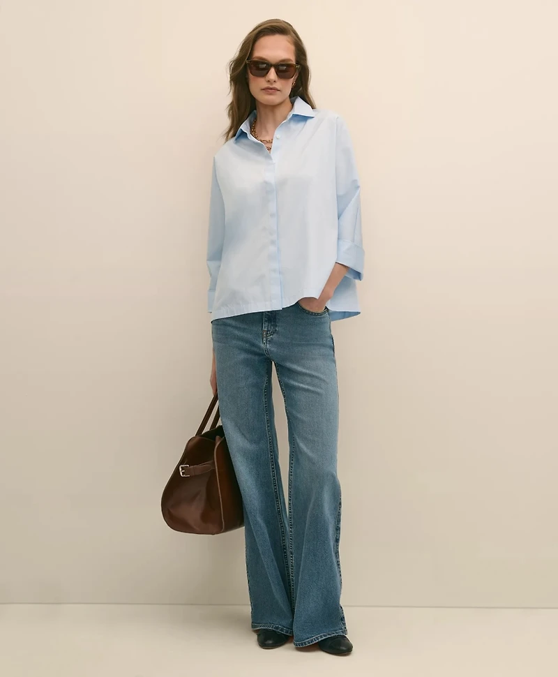 Supima<sup>®</sup> Cotton Relaxed Dolman-Sleeve Shirt