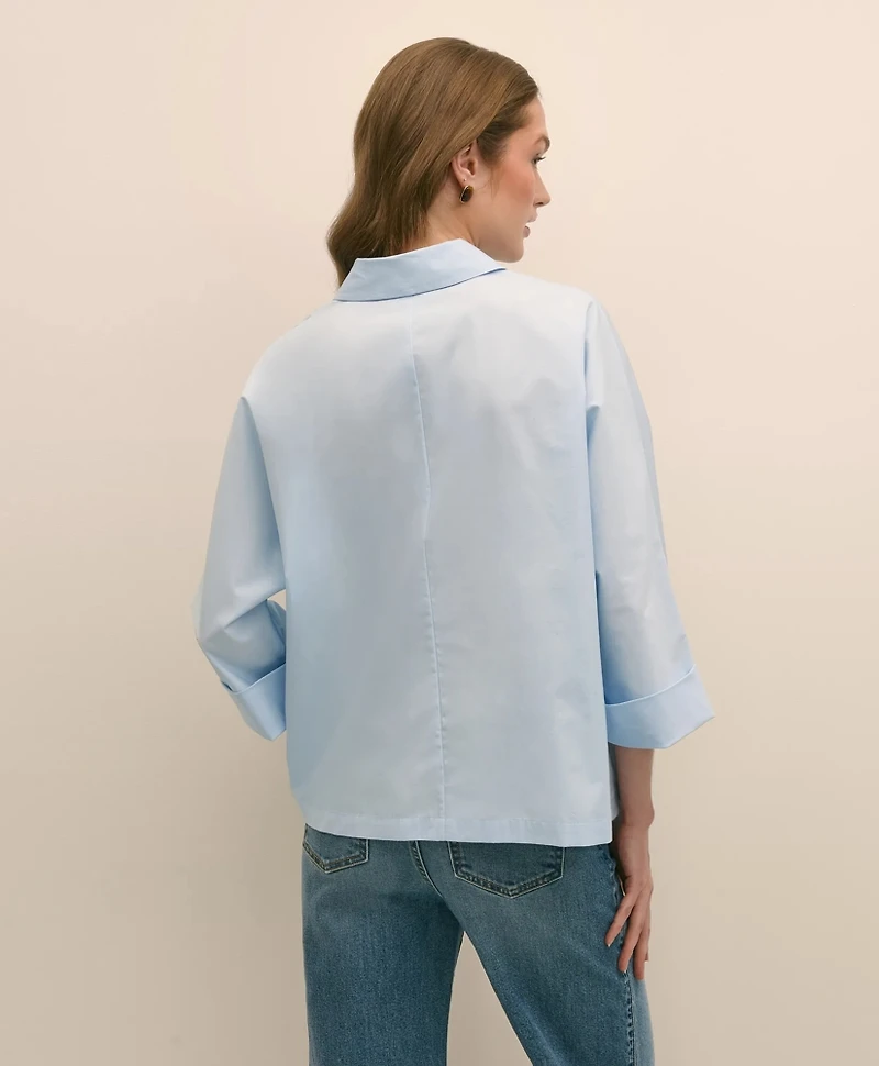 Supima<sup>®</sup> Cotton Relaxed Dolman-Sleeve Shirt