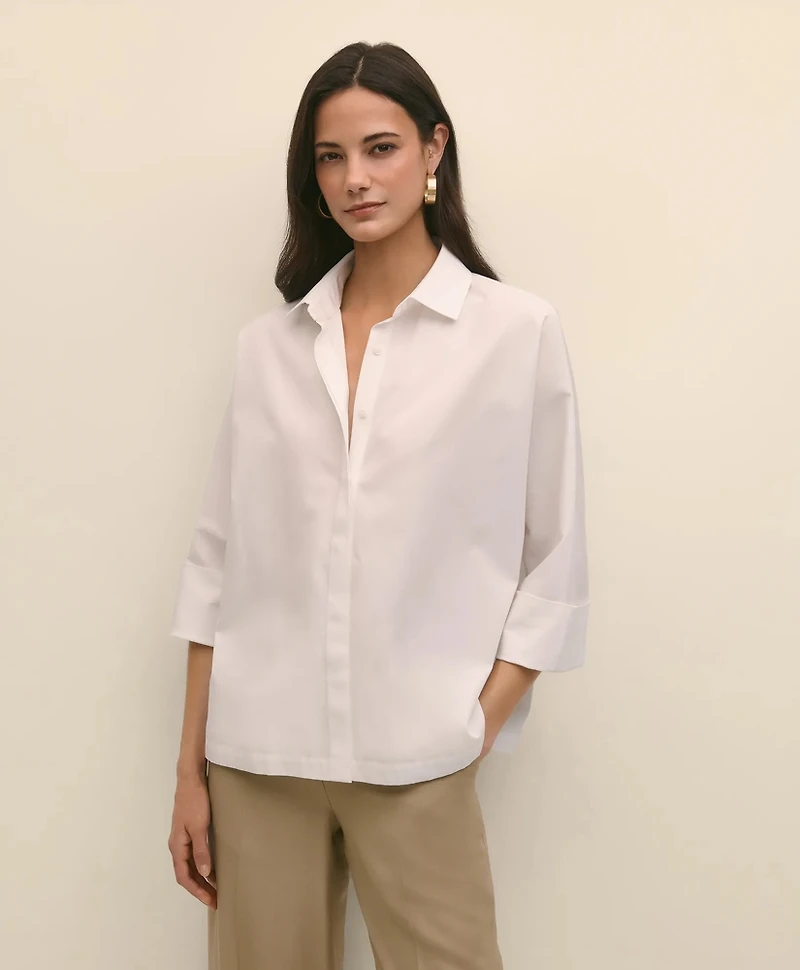 Supima<sup>®</sup> Cotton Relaxed Dolman-Sleeve Shirt