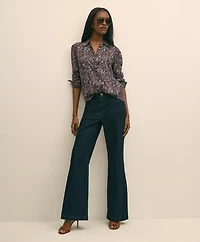 Paisley Shimmer-Stripe Shirt