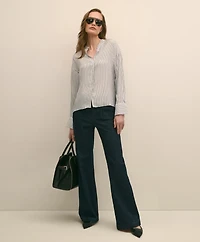Drapey Thin Stripe Shirt