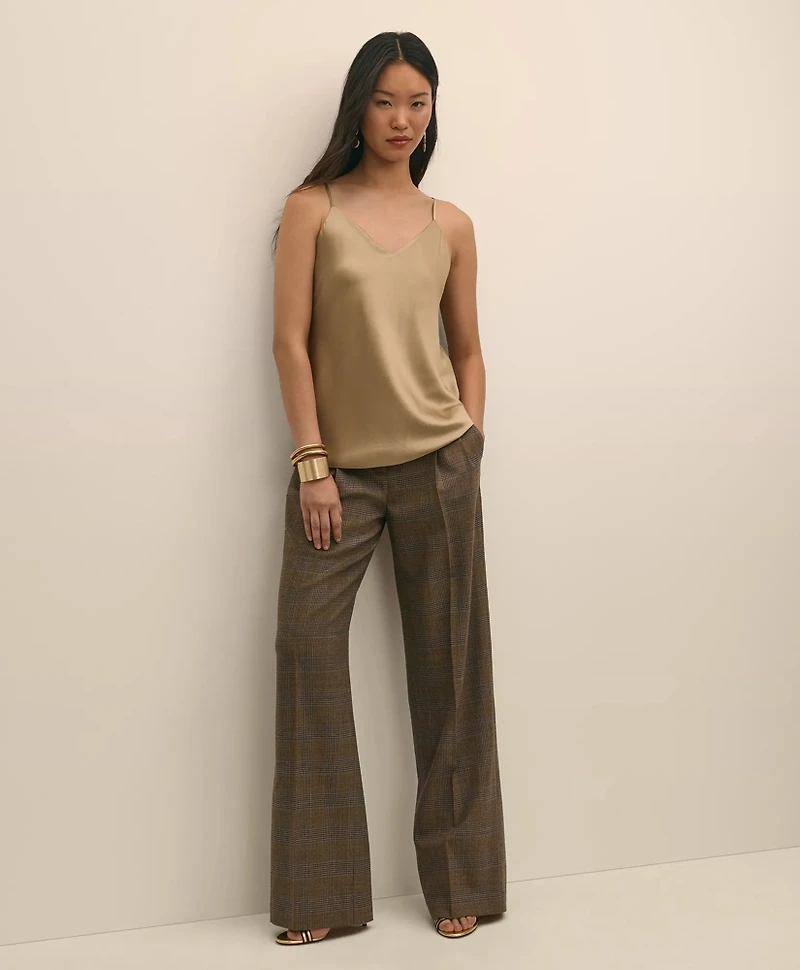 V-Neck Cami Washable Silk Charmeuse