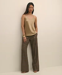 V-Neck Cami Washable Silk Charmeuse