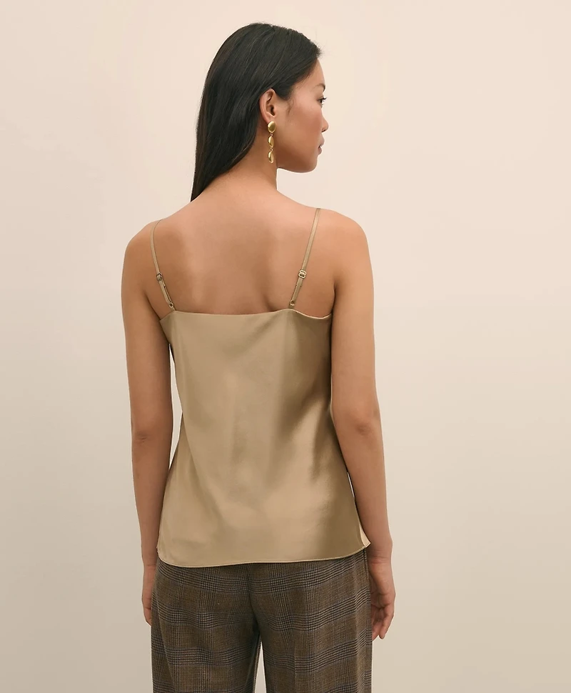 V-Neck Cami Washable Silk Charmeuse