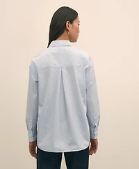 Oversized Cotton Pinstripe Shirt