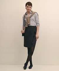 Fitted Non-Iron Stretch Supima<sup>®</sup> Cotton Striped Dress Shirt