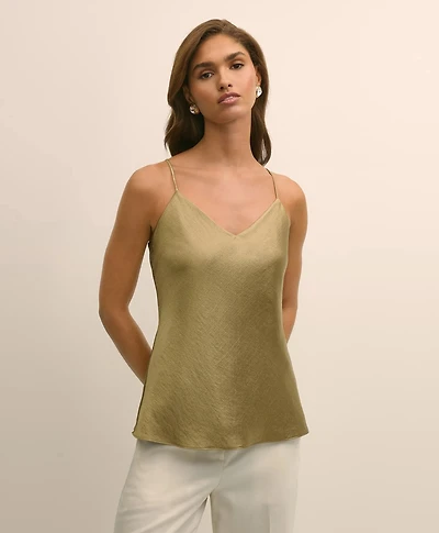 Viscose Bronze-Gold V-Neck Camisole
