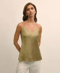 Viscose Bronze-Gold V-Neck Camisole