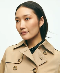 Water Repellent Trench Coat With Zip-Out Lining