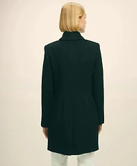 Brushed Wool Double-Breasted Peacoat