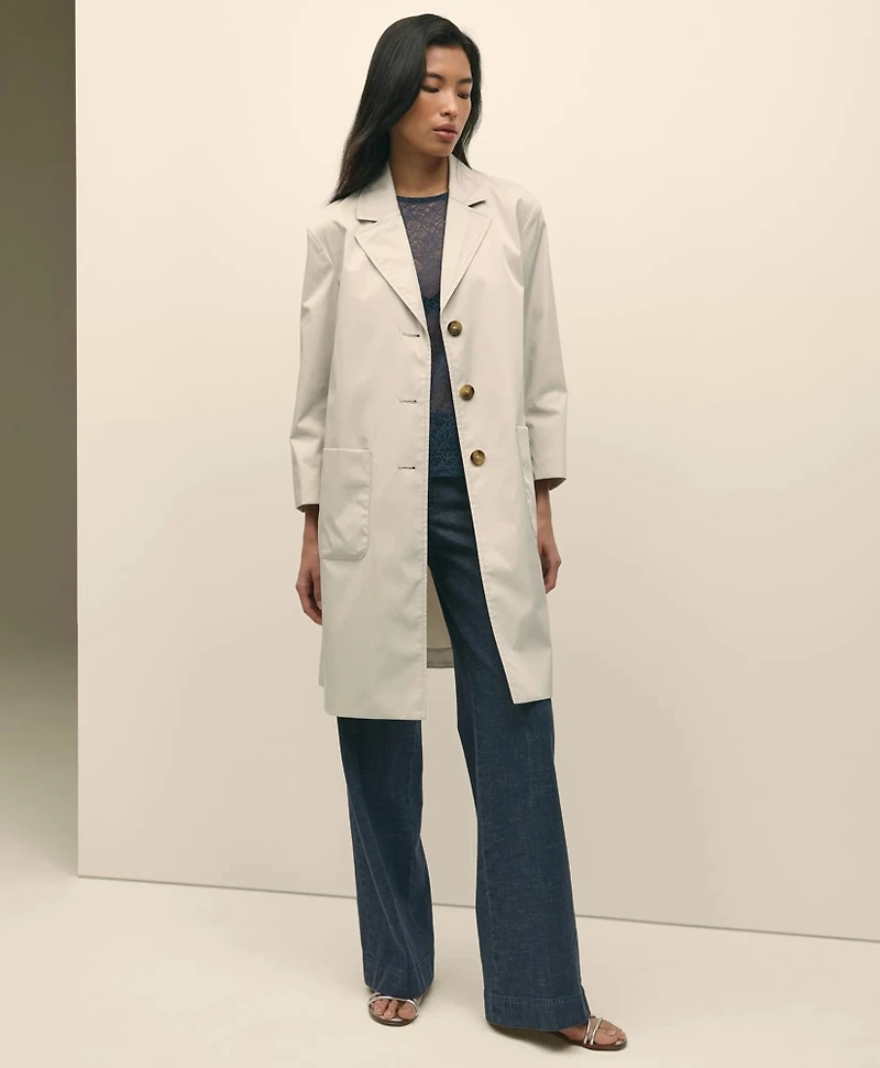 Water-Resistant Taffeta Coat