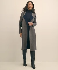 Merino Wool-Cashmere Belted Reversible Sweater Jacket