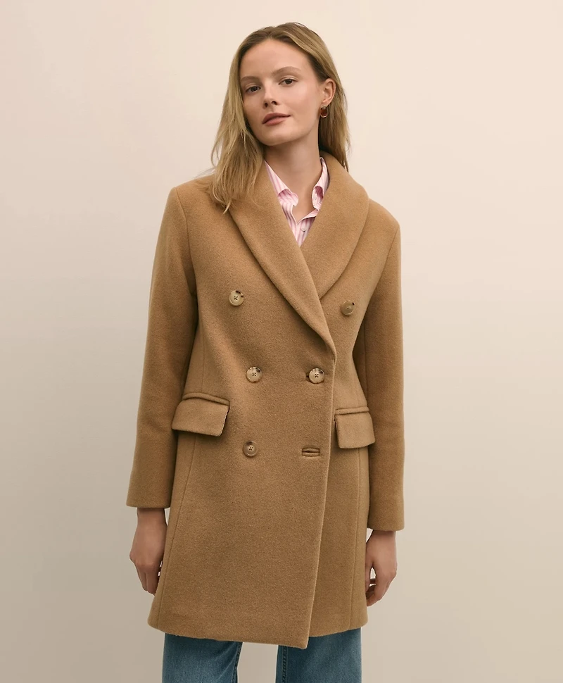 Wool Oversized Shawl Collar Coat