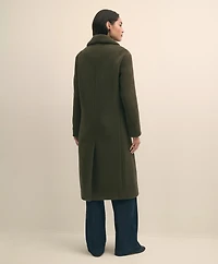 Double-Faced Wool Shawl-Collar Coat