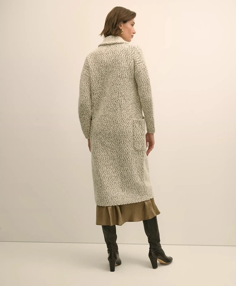 Wool-Cashmere Long Cardigan