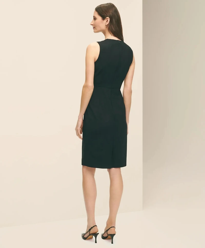 The Essentials Brooks Brothers Stretch Wool Sheath Dress
