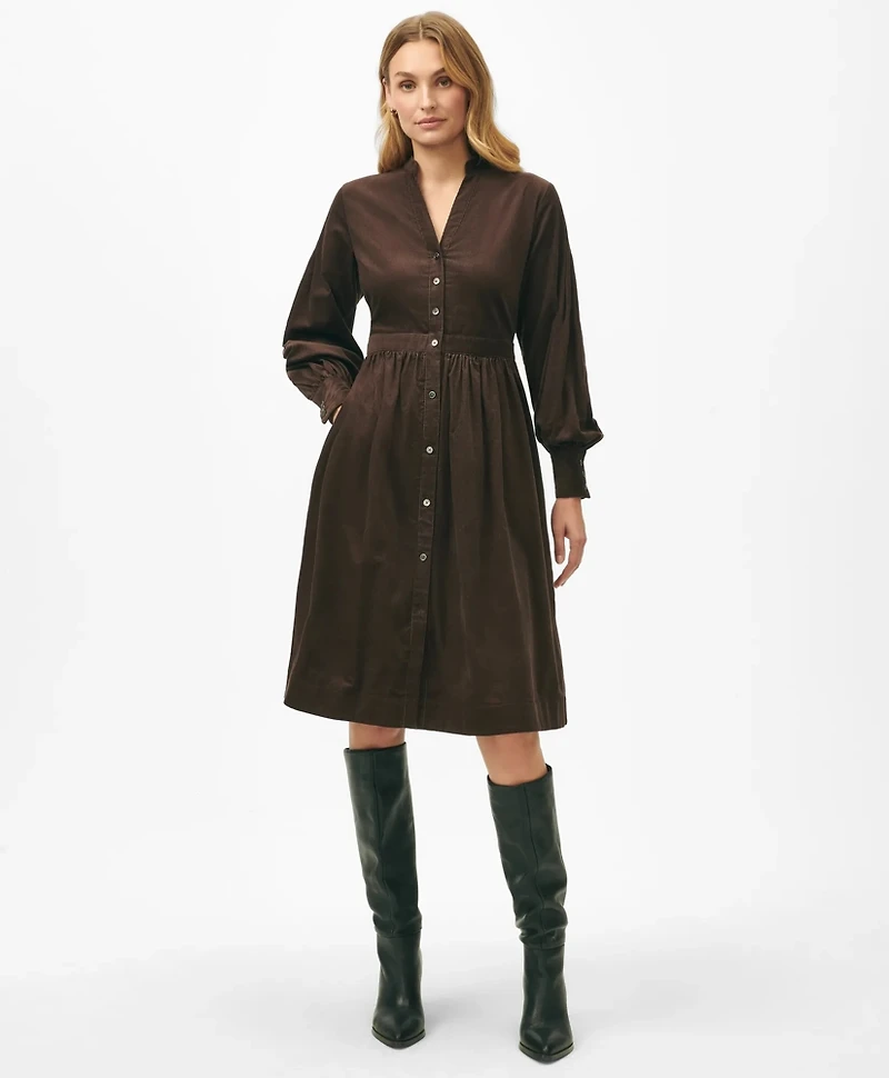A-Line Shirt Dress Corduroy