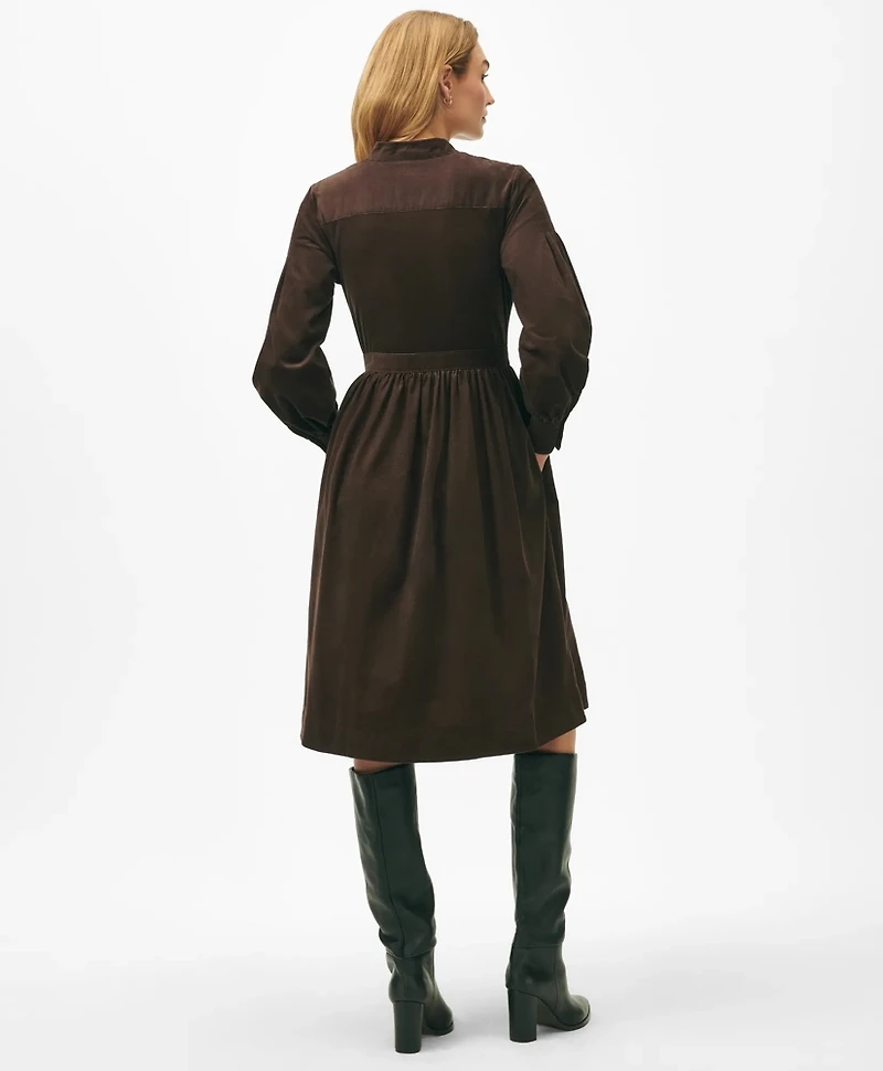 A-Line Shirt Dress Corduroy
