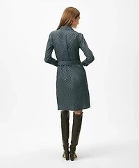 Belted Shirt Dress Foulard Supima<sup>®</sup> Cotton Blend