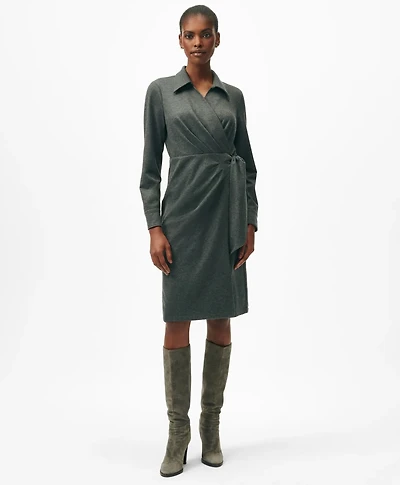 Wrap Shirt Dress Flannel