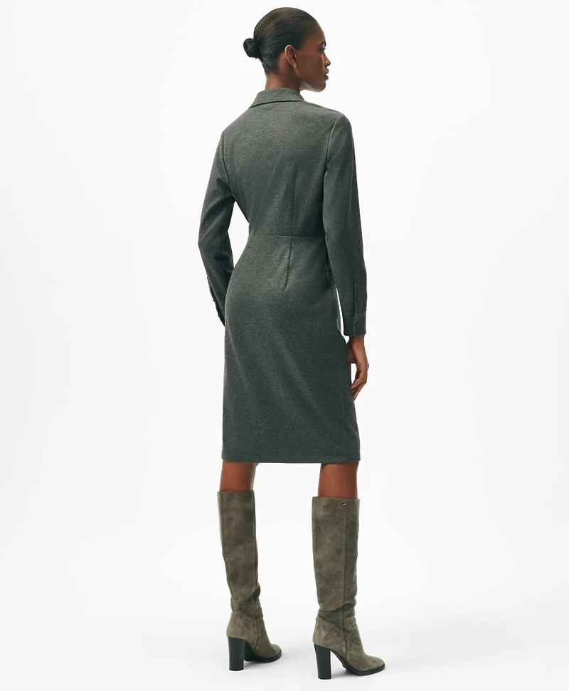 Wrap Shirt Dress Flannel