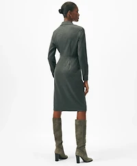 Wrap Shirt Dress Flannel