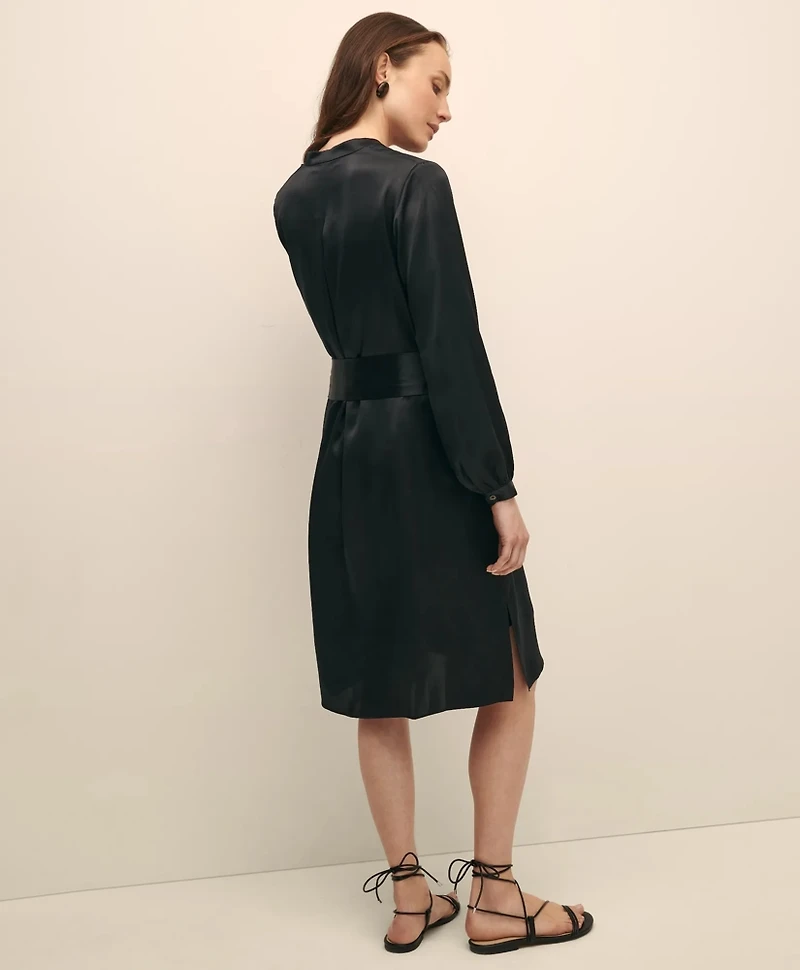 Silk Charmeuse Shift Dress