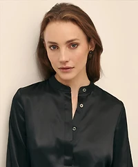 Silk Charmeuse Shift Dress