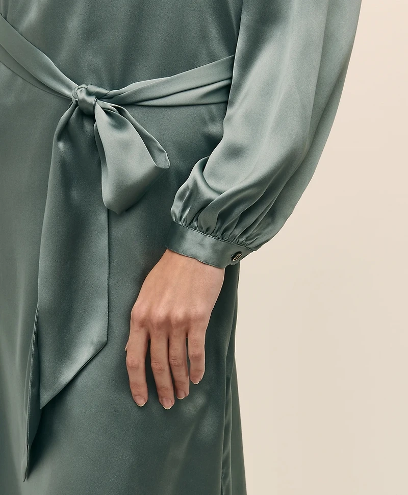 Silk Charmeuse Shift Dress