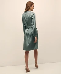 Silk Charmeuse Shift Dress