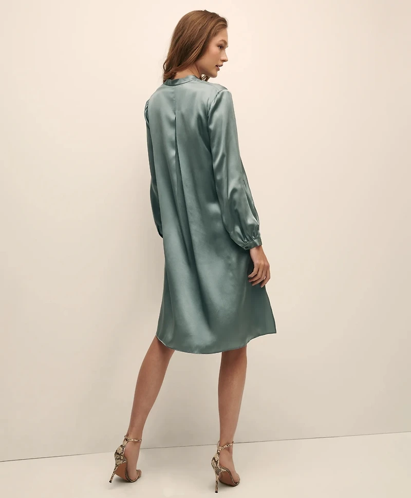 Silk Charmeuse Shift Dress