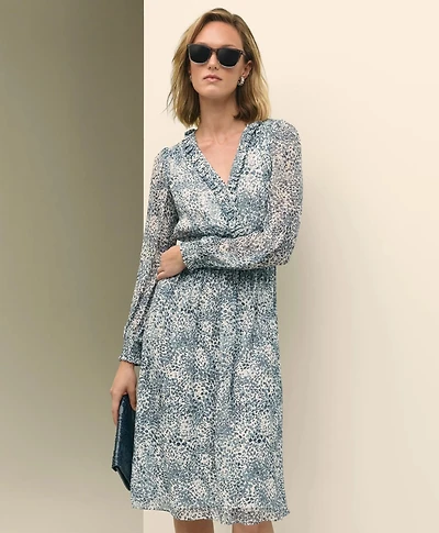 Chiffon Abstract Print Dress