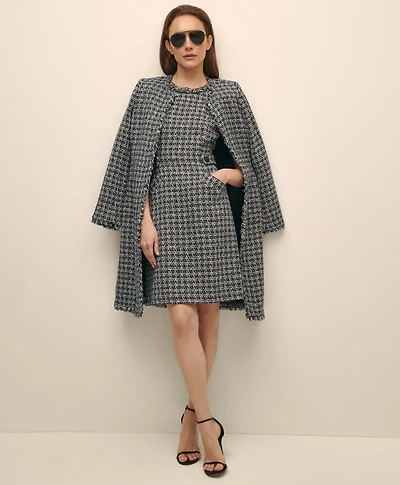Cotton-Blend Boucle Sheath Dress & Jacket Set