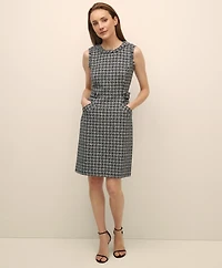 Cotton-Blend Boucle Sheath Dress & Jacket Set