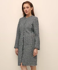Cotton-Blend Boucle Sheath Dress & Jacket Set