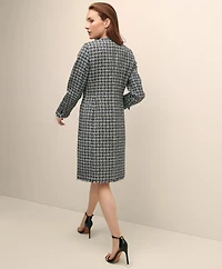 Cotton-Blend Boucle Sheath Dress & Jacket Set
