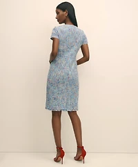 Fringed Boucle Dress