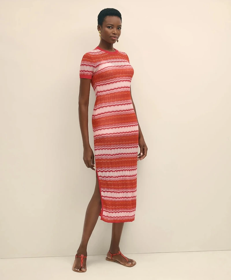 Ombre Stripe Sweater Dress