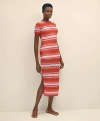 Ombre Stripe Sweater Dress