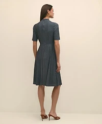 Effortless Knit Dress Link Print