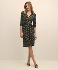 Wrap Dress Horse Print