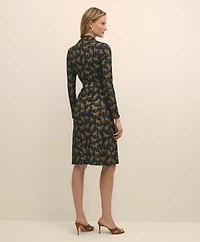 Wrap Dress Horse Print