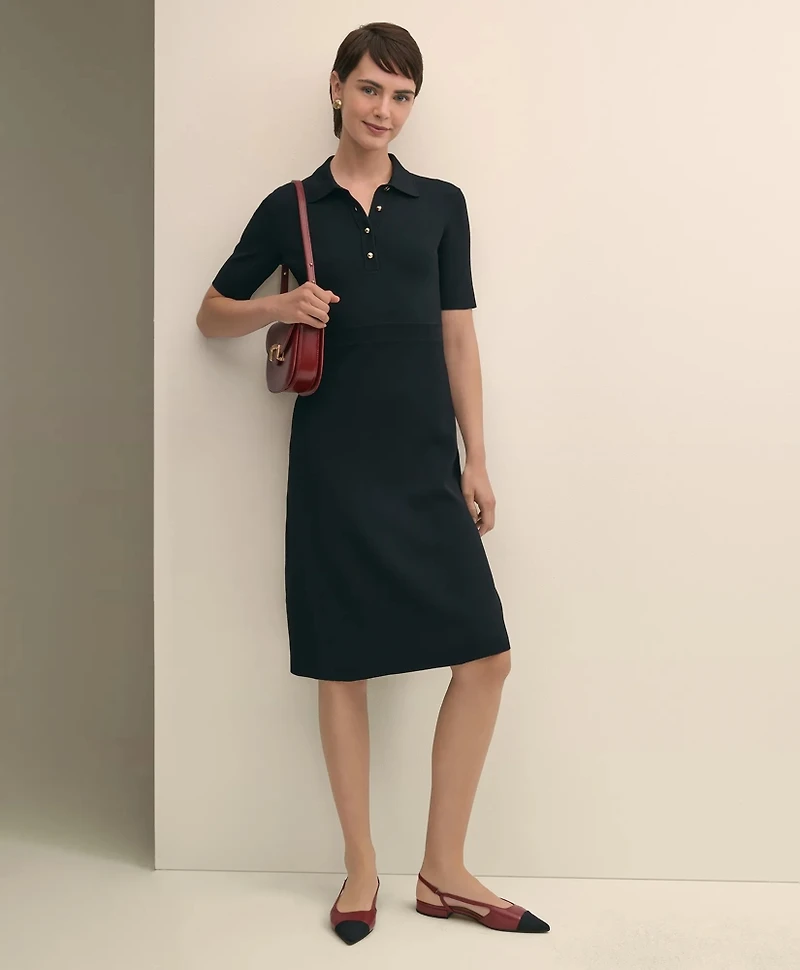 Viscose Polo Knit Dress
