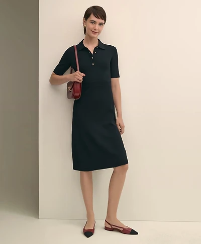 Viscose Polo Knit Dress