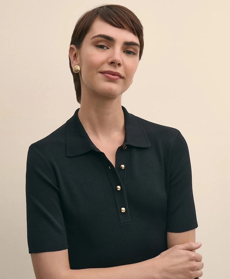 Viscose Polo Knit Dress
