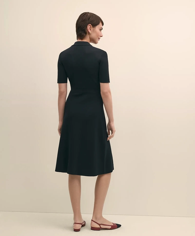 Viscose Polo Knit Dress