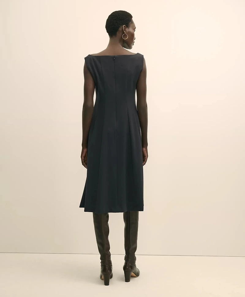 Jersey Scoop Fit-and-Flare Dress