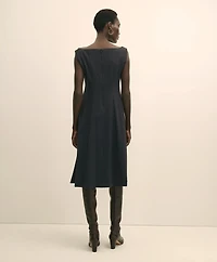 Jersey Scoop Fit-and-Flare Dress