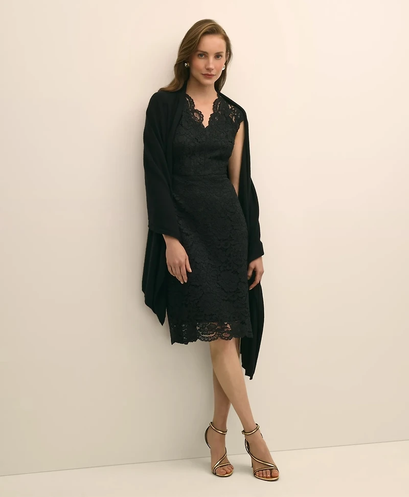 Cotton-Viscose Lace Dress