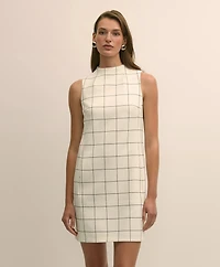 Windowpane Jacket & Dress Set